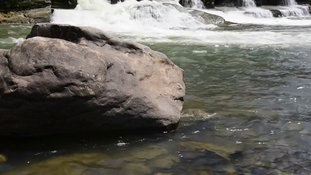 江河里的流水视频素材
