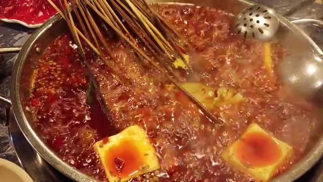 重庆火锅特色美食视频素材
