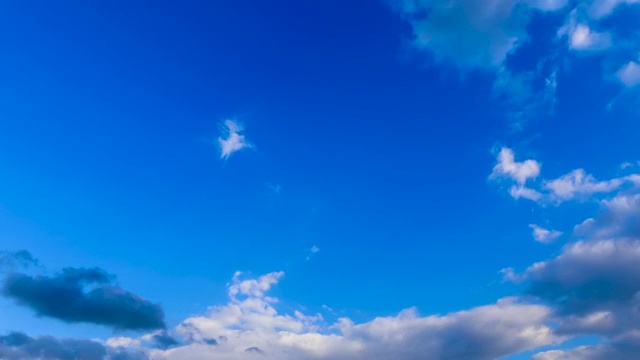 夏季台风天，风云变幻的天空云层。视频素材