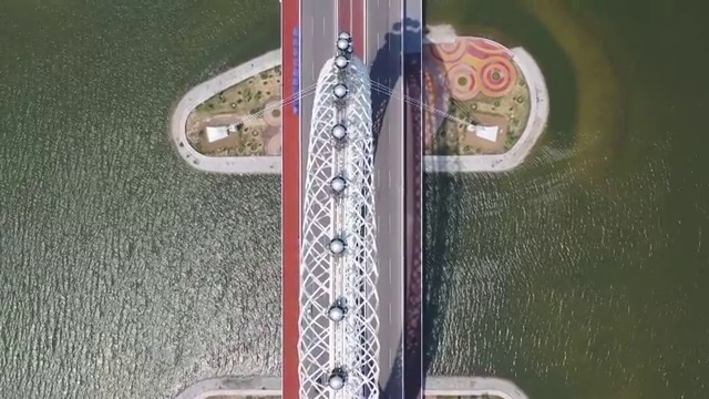 世界最高无轴摩天轮山东渤海之眼 “渤海之眼”摩天轮 潍坊视频素材