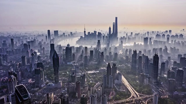 上海日出平流雾视频素材