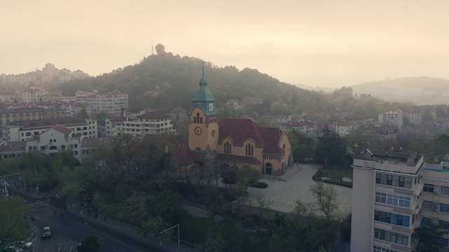 青岛基督教堂视频素材