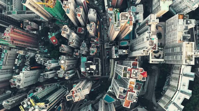 中国香港维多利亚山顶视频素材