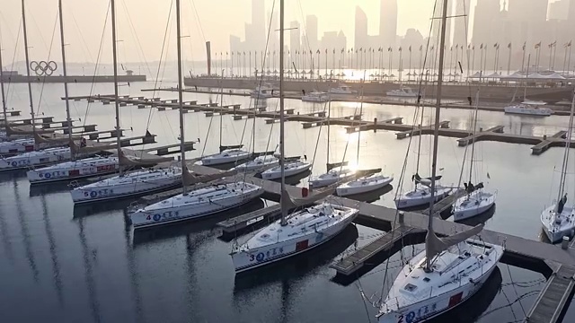 游艇码头视频素材