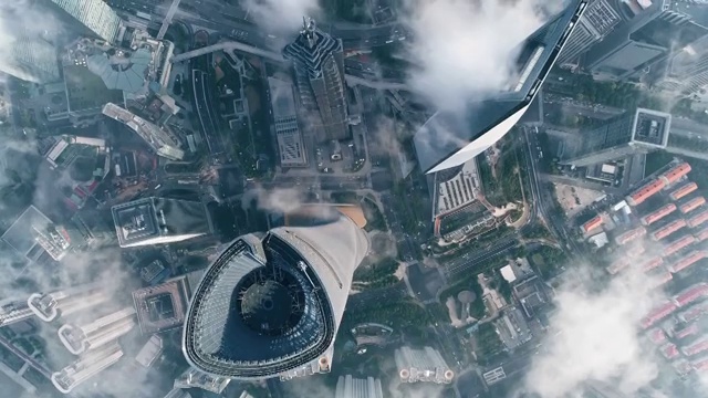 上海平流云视频素材