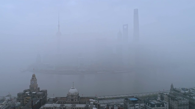 上海平流云视频素材