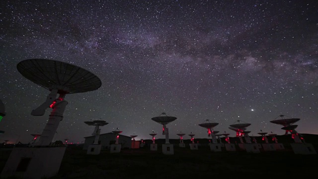 独家：夏日明安图观测站银河延时视频素材