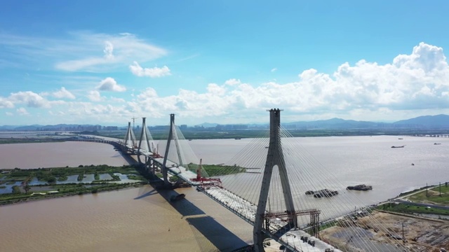 珠海洪鹤大桥航拍视频下载