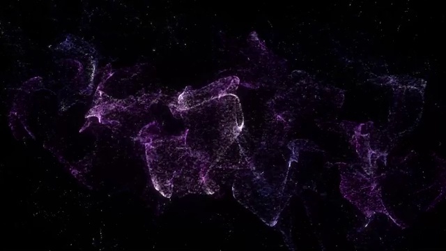 3D粒子星空动画视频素材