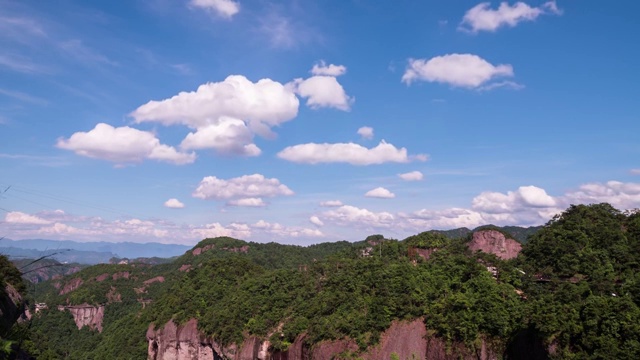 中国浙江仙居神仙居景区风光延时摄影视频素材