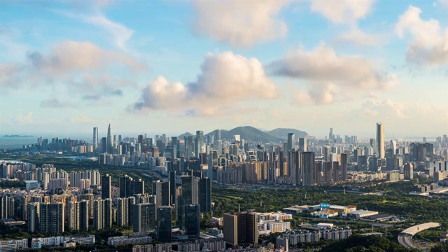 深圳南山区科技园城市风光视频素材