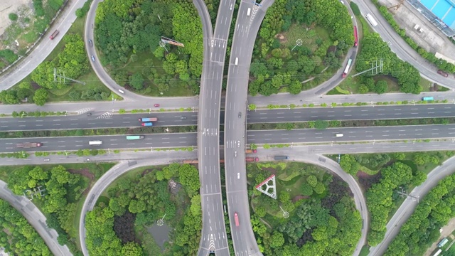 空中城市天桥视频素材
