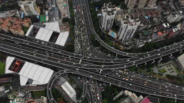 广州中山一立交桥视频素材