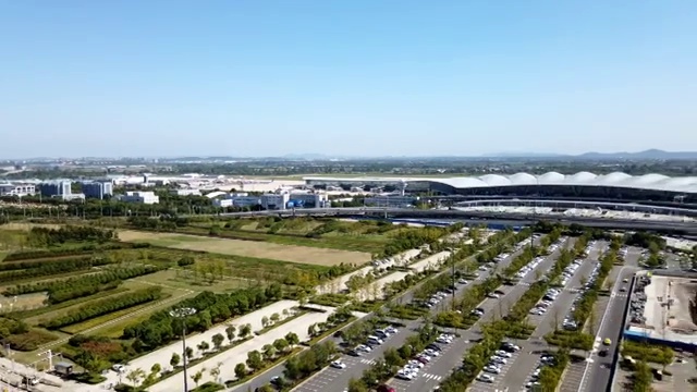 南京禄口国际机场候机楼的延时摄影视频视频素材