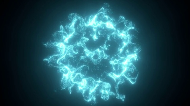 蓝色抽象粒子背景视频素材