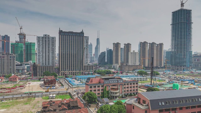上海最远老石库门建筑平移视频下载