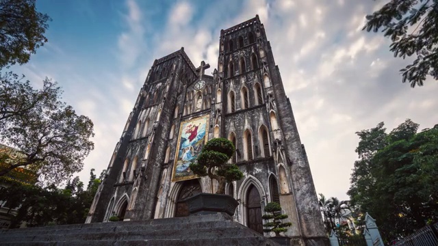 越南河内大教堂视频下载
