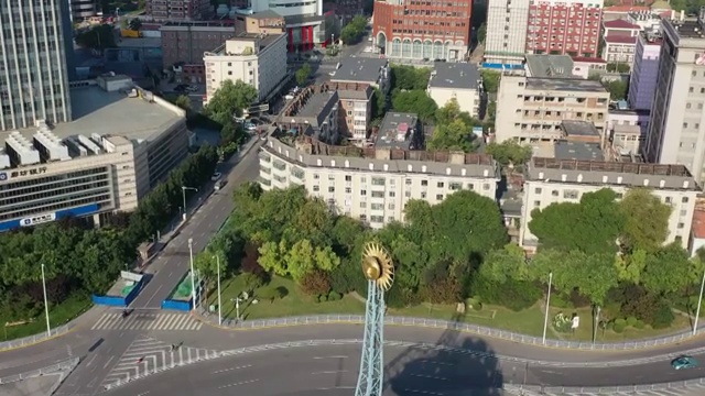天津城市地标世纪钟广场视频素材