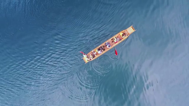 云南省泸沽湖航拍风光视频素材
