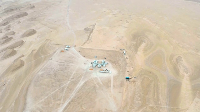 青海省柴达木盆地火星营地航拍风光视频素材
