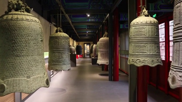 北京大钟寺古钟博物馆视频素材