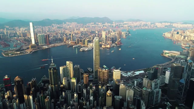 中国香港维多利亚港视频素材