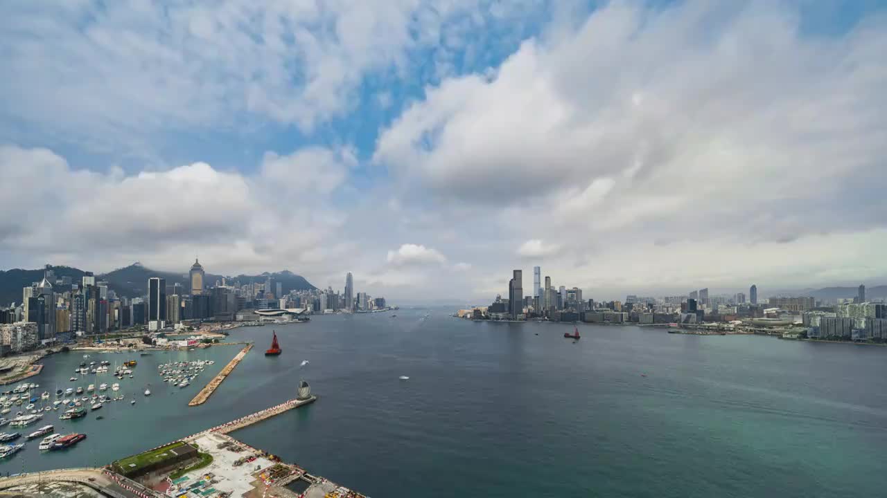 中国香港城市风光视频下载