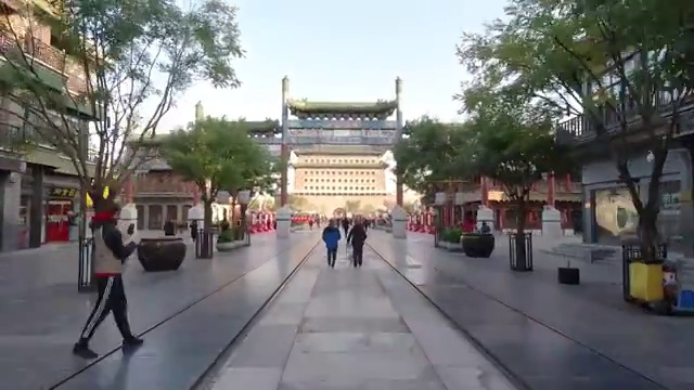 北京前门大街建筑景观视频下载