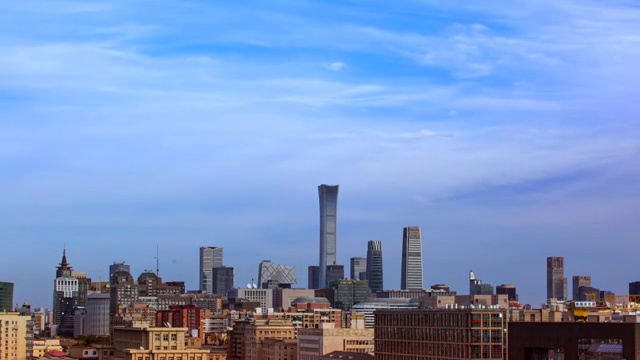 北京CBD的高楼大厦视频素材