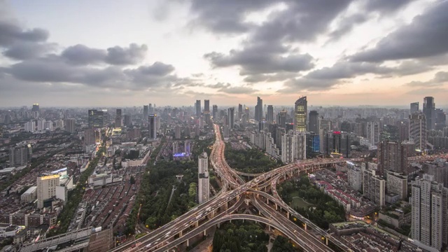 上海延东立交桥视频素材