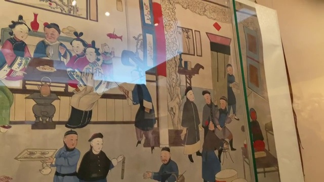 北京首都博物馆民俗馆展品视频素材