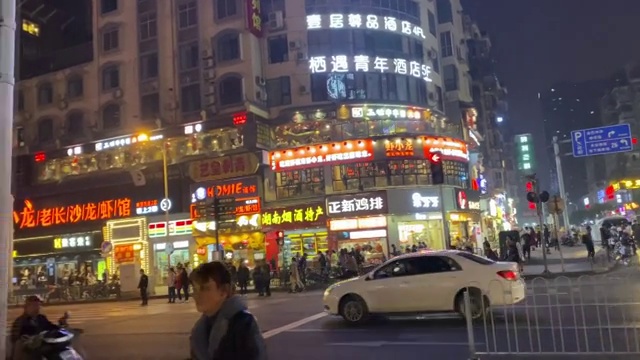 湖南长沙市中心步行街视频素材