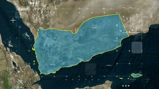 宇宙地球俯冲定位也门视频素材