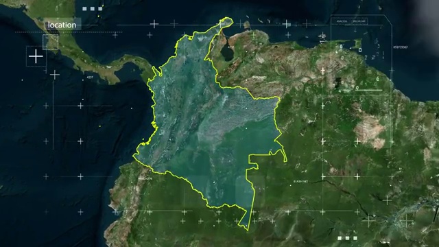 宇宙地球俯冲定位哥伦比亚视频下载