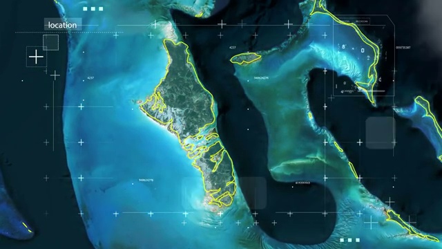 宇宙地球俯冲定位巴哈马视频素材