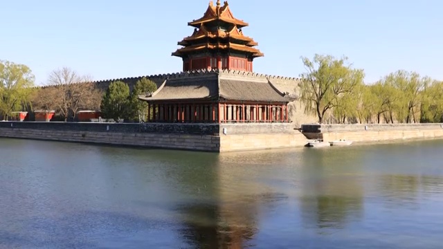 北京故宫角楼视频素材