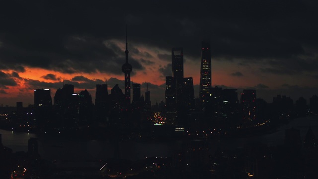 航拍上海黎明视频素材