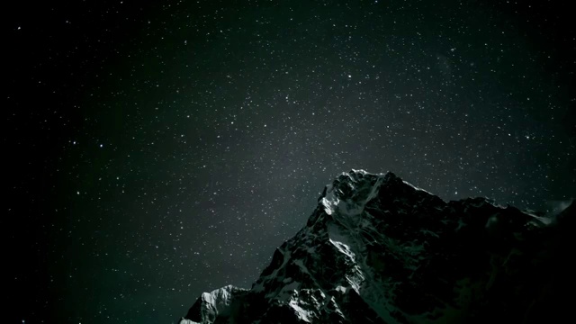 Dzongla雪山星空视频素材