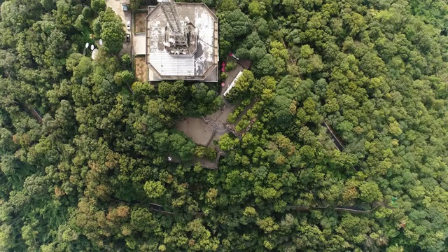 航拍合肥大蜀山森林公园视频素材
