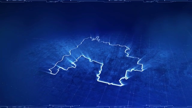 山东城市区位地图包装视频素材