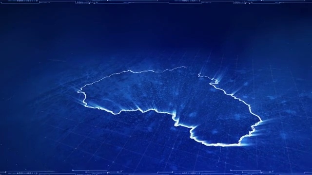 河北城市区位地图包装视频素材