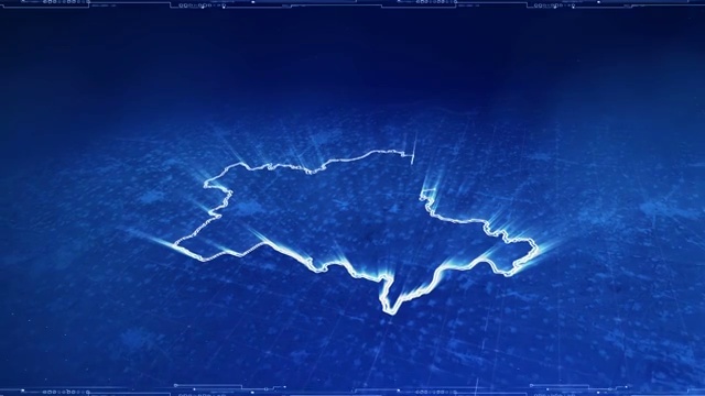 河北城市区位地图包装视频素材