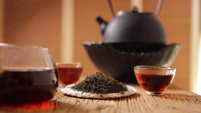 传统茶文化特写静物视频素材