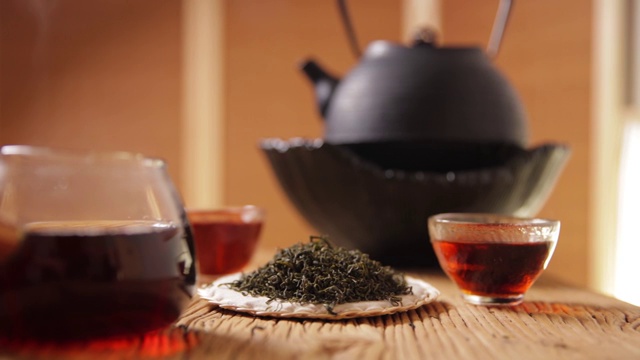 传统茶文化特写静物视频素材