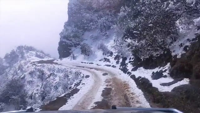 四川雅安牛背山雪景视频素材