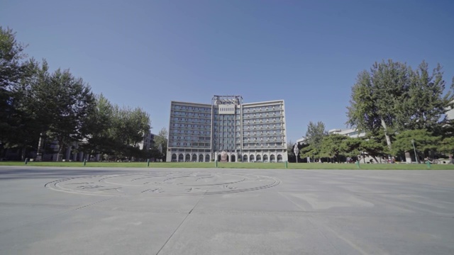 中国人民大学文学院广场LOGO视频素材