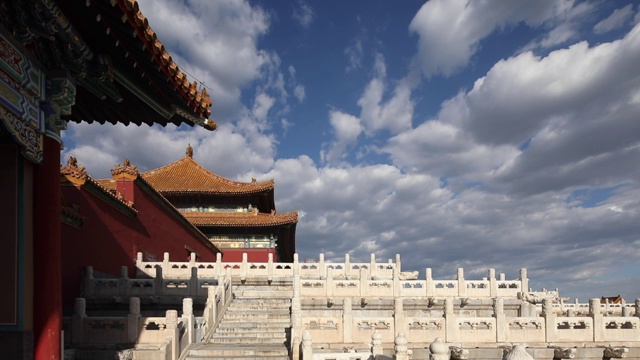 中国北京市城市风光：故宫视频素材