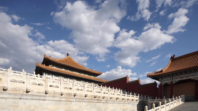 中国北京市城市风光：故宫视频下载