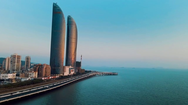 厦门城市航拍视频素材