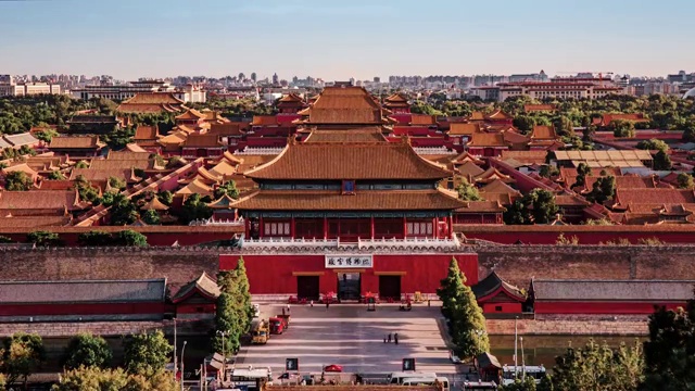 震撼大气的北京故宫博物院延时视频素材